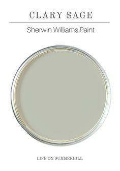 a white paint with the words, sheryln williams paint life on summerhill