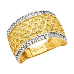 14K Gold Fashion Anniversary Cubic Zirconia CZ Ring Size 7 Color: Metal Type.  Gender: female.  Age Group: adult. Gold Rings With Cubic Zirconia And Accent Stones, Sparkling 14k Yellow Gold Ring, 14k Gold Yellow Rings With Diamond Accents, Yellow 14k Gold Rings With Diamond Accents, Yellow Gold Rings With Cubic Zirconia Accent Stones, Sparkling Diamond Rings In Yellow Gold, Diamond Rings In Yellow Gold With Sparkling Details, Yellow Gold Diamond Rings With Sparkling Details, Sparkling Yellow Gold Diamond Ring