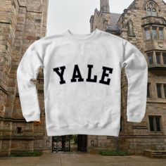 Aesthetic Yale University Sweatshirt, Vintage Y2K Illustrated Oversized Sweatshirt, Cute Sweater, Pinterest NYC, Womens Sweatshirts, Tumblr Ideal for any situation, a unisex heavy blend crewneck sweatshirt is pure comfort. These garments are made from polyester and cotton. This combination helps designs come out looking fresh and beautiful. The collar is ribbed knit, so it retains its shape even after washing. There are no itchy side seams on these sweaters.  - Made with a medium-heavy fabric bl Vsco Crew Neck Sweatshirt For Streetwear, White Cotton Vsco Sweatshirt, School Spirit Graphic Print Top For Winter, Winter College Style Crew Neck T-shirt, Crew Neck Sweater For Campus In Winter, Winter Crew Neck Sweater For Campus, Casual Crew Neck Sweater For Campus, Winter School Sweatshirt With Graphic Print, Winter Campus Sweater With Graphic Print