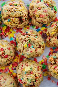 cookies with sprinkles and colored candies