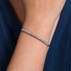 14K White Gold Diamond Bangle Jewelry Styling, Classic Wedding Band, Warm Yellow, Colorful Jewelry, Diamond Bangle, Anniversary Bands, Pendant Bracelet, Wide Bands, White Rose Gold