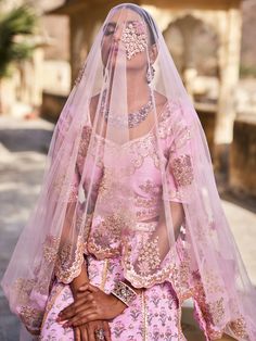 Buy Baby Pink Silk Embellished Lehenga Set Online – Vasansi Jaipur Embellished Lehenga, Baby Pink Silk, Pink Bridal Lehenga, Pink Bridal