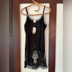 Brand New With Tags Black Embellished Flapper Dress For Evening, Rag Dress, American Rag, Beaded Dress, Cute Outfits, Brand New, Womens Dresses, Tags, Women Shopping