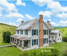 this is an aerial view of a home in north carolina, with the words north carolina above it