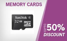 the memory card is displayed in this ad for sandisk's micro sd cards