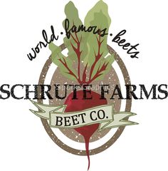 the logo for schrute farms beet co