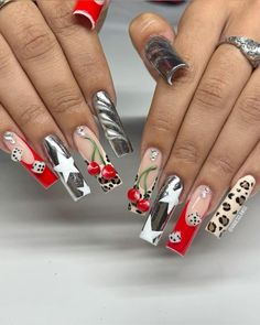 2000s Nails, Business Nails, Wow Nails, Y2k Nails, Classy Acrylic Nails, Exotic Nails