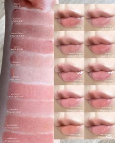 #makeupinspo #lipstick #lips #lipgloss #liptint #peripera #wakemake Lip Swatches, Nude Lip, Pink Lips, Lip Tint, Simple Makeup, Lip Colors, Lip Makeup