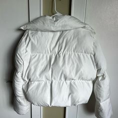 White, Only Worn Once, Fits More Like A Small/Medium White Puffer Jacket, White Puffer, Puffer, Jackets & Coats, Jackets For Women, White, Women Shopping, Color