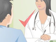 a doctor is talking to a patient