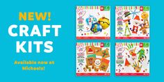 the new craft kits are available for purchase