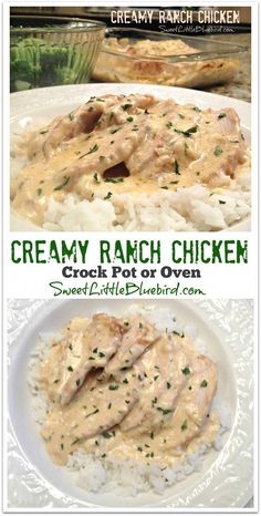 creamy ranch chicken crock pot or oven