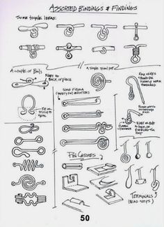 an instruction manual for how to use handmade binders and sewing tools, with instructions on the page