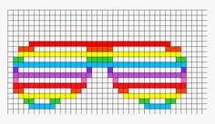 a cross stitch chart with different colors and shapes for each pixell, which is the same