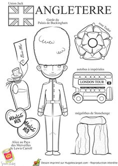 an image of a paper doll with the words angelette in english and french on it