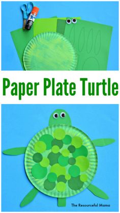 paper plate turtle craft for kids to make