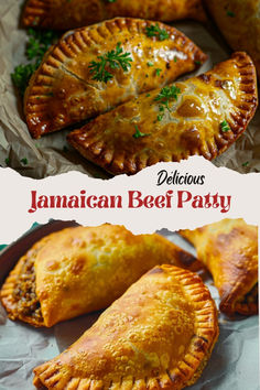 delicious jamaican beef pasty is an easy appetizer to serve on the table