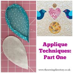 an applique technique is part one for making heart shaped pillows and other things to sew