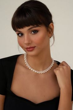 The Adele Necklace is meticulously handmade with 14k gold-filled components and 3 sizes of beautiful freshwater pearls. This... Pearl Necklace And Earring Set, Pearl Necklace Earrings, Baroque Pearl Necklace, Sustainable Packaging, Necklace And Earring Set, Single Earring, Natural Pearls, Baroque Pearls, Necklace Earring Set