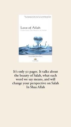 the book cover for love of allah, with an image of a white polar bear floating in