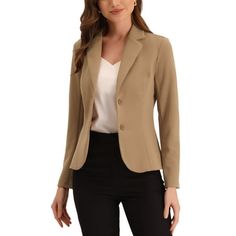 Style this blazer with casual blouse and pants or jeans for a stylish workwear look. This basic blazer in stretchy fabric, features lapel collar and straight line design, adding elegant and charming feel. Suitable for Work, Office, Coffee Shop, Daily, Date, Weenkend, etc Measurement (in inches) International Size---------Chest Girth--------Waist Girth--------Shoulder Width--------Total Length--------Sleeve Length XS-----------------35 ---------------------29 1/8------------------14 5/8---------- Stylish Workwear, Straight Line Design, Blouse And Pants, Basic Blazer, Straight Line Designs, Jacket Suit, Office Coffee, Straight Line, Womens Blazers