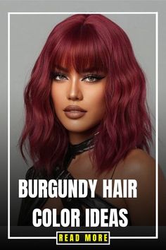 Brown Hair Shag, Red Brown Highlights, Burgundy Hair Color Ideas, Burgundy Brown Hair, Burgundy Hair Color, Cherry Red Hair, Popular Hair, Color For Brunettes, Hair Color Burgundy