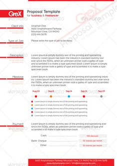 a red and white professional resume template