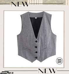 Women Summer Casual Slim Fit Solid Color Sleeveless Vest Spring Vest Tank Top For Work, Spring Tank Top Vest For Work, Sleeveless Denim Vest For Fall, Sleeveless Sweater Vest For Summer Workwear, Trendy Sleeveless Vest For Workwear, Trendy Sleeveless Vest For Spring, Women Summer Casual, Sleeveless Vest, Chic Woman