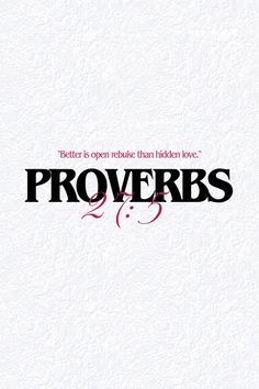 the back cover of proverbs, written in black and red on a white background