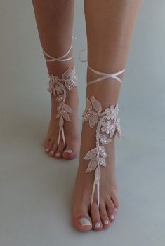 Blush Beach Wedding Barefoot Sandals Bridal Lace ShoesBridal | Etsy White Ankle Wrap Sandals For Beach Wedding, Elegant Barefoot Sandals With Single Toe Strap For Beach, Elegant Barefoot Sandals With Ankle Wrap For Destination Wedding, Elegant Ankle Wrap Barefoot Sandals For Destination Wedding, Elegant Barefoot Sandals With Ankle Strap For Beach, Elegant Ankle Strap Barefoot Sandals For Destination Wedding, Elegant Ankle Strap Barefoot Sandals For Beach, Elegant Wedding Anklets For Summer, Elegant Summer Wedding Anklet