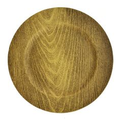 a wooden plate on a white background with no one around it to see the wood grain