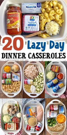 20 lazy day dinner casseroles that are easy to make and perfect for lunch