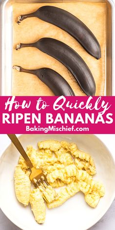 how to quickly ripen bananas in the microwave