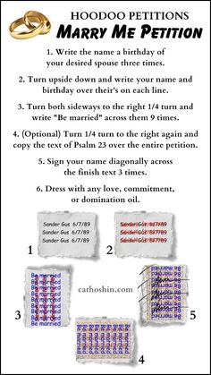 a poster with instructions for how to write the wedding vows and their names on it