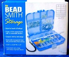 the bead smith storage case is open