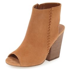 Handcrafted US sizing. Fits true to size. Heel Height: 4" / 100 mm approx Product measurements were taken using size 8. Please note that measurements may vary by size. Summer Ankle Boots, Peep Toe Ankle Boots, Tan Ankle Boots, Summer Boots, Tan Booties, Steve Madden Boots, Slingback Heels, Vintage Boots, Slingback Heel