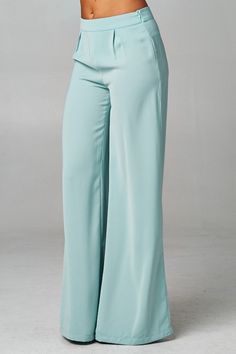 Image of CASUAL PALAZZO PANT Spring Time Outfits, Palazzo Pant, Fashion Bottoms, Palazzo Pants, Work Fashion, Dressed Down, High Waisted Pants, Wide Leg Jeans, Skirt Pants