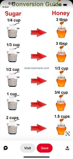 an iphone screen showing the instructions for how to make sugar syrup in a measuring cup