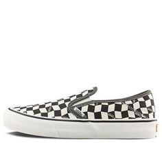 Vans Slip-On Vr3 Sf Low Tops Casual Skateboarding Shoes Unisex Black White  VN0A4BX81KP (SNKR) Skateboarding Shoes, Vans Slip On, Tops Casual, Skateboarding, Low Top, Casual Tops, Skateboard, Slip On, Black White