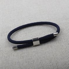 Material: Titanium Steel Fashion Element: null Style: INS Style Blue Bracelets With Stainless Steel Clasp As A Gift, Blue Jewelry With Stainless Steel Clasp For Gift, Modern Blue Jewelry With Stainless Steel Clasp, Modern Blue Adjustable Bracelets, Modern Adjustable Blue Bracelets, Boat Anchor, Watch Necklace, Navy Blue, Stainless Steel