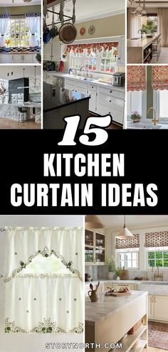 kitchen curtain ideas that are easy to make and great for any room in the house