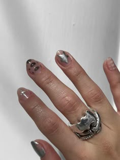 Short Nails Men, Gay Nails, Short Gel Nails, Grunge Nails, Really Cute Nails, Design Nails, Minimalist Nails, Perfect Nails