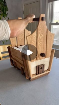 The Nimble Barber on Instagram: "This convertible picnic basket & table was quite the puzzle. I wish I’d gotten some process videos, but suffice it to say there was a lot of trial and error and testing the latch mechanism way more than necessary just for the satisfying sound. 

I wanted the process of converting between the two to be as simple as possible — minimizing the number of steps, loose/losable parts, etc. — while still ending up with something elegant. I admit I was pretty psyched about the solution here, with the legs locking into place simply by lifting the table. I used opposing magnets to create the spring-like effect in the levers, which pop out to lock the table legs and then can be pushed back in to easily collapse it back into a basket. 

I also put in a few hours on the s Basket Table, Pop Out, Table Legs, Picnic Basket, Convertible, Magnets, Two By Two, Sound, Quick Saves