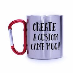 Camp mug,Personalized camping mug,Outdoor lover gift,Camping gear,Carabiner mug,hiking mug,Gift for Can Tab Bracelet, Camping Food List, Outdoor Lover Gifts, Grape Decor, Outdoor Drinkware, Camp Mug, Camping Mattress, Soap Maker