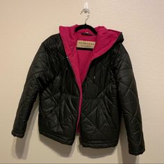 Worn Only A Few Times. In Good Condition. Minor Scratches On The Back (See Photos). 100% Authentic. Purchased From Nordstrom. Sold Out Online. Pink Quilted Outerwear For Cold Weather, Burberry Black, Burberry Jacket, Quilted Jacket, Burberry, Black Pink, Jackets & Coats, Jackets For Women, Nordstrom