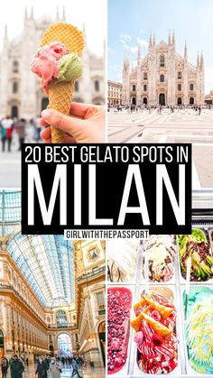 20 Places for the Best Gelato in Milan + Secret Expert Tips for 2023 Restaurants In Milan, Milan Bucket List, Milan Food, Italy Bucket List, Italy Destinations, Things To Do In Italy, Cities In Italy