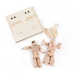 Playhard Hero Factory - DIY Set 2. Metal Joints, Engraved Wooden Boxes, Hero Factory, Create Your Own Story, Eco Friendly Toys, Color Pencils, Color Kit, Diy Set, Building For Kids