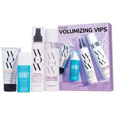 Color Wow Volumizing VIPs Holiday Kit Raise The Root, Wow Hair, Hair Care Kits, Wow Hair Products, Limp Hair, Color Wow, Natural Styles, Color Shampoo, Scalp Care