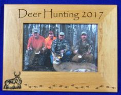 the deer hunting team is posing with their trophy