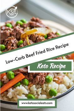 Low-carb beef fried rice with peas and carrots, topped with a sliced onion. Savory Beef Stew, Buffalo Chicken Lettuce Wraps, Almond Crusted Chicken, Beef Fried Rice, Crusted Chicken Tenders, Butter Chicken Curry, Avocado Soup, Flavorful Dinner, Keto Beef